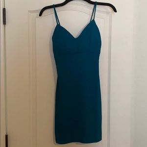 Emerald green bodycon dress